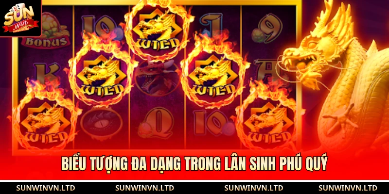 Biểu tượng đa dạng trong Lân Sinh Phú Quý