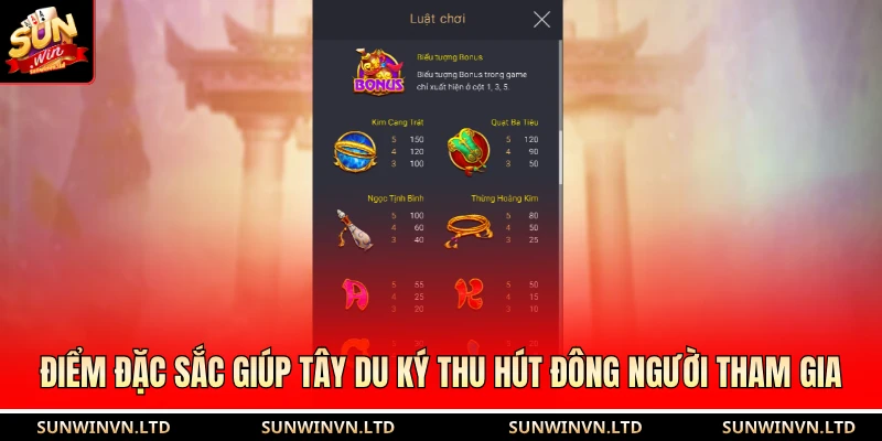 Điểm đặc sắc giúp tây du ký thu hút đông người tham gia