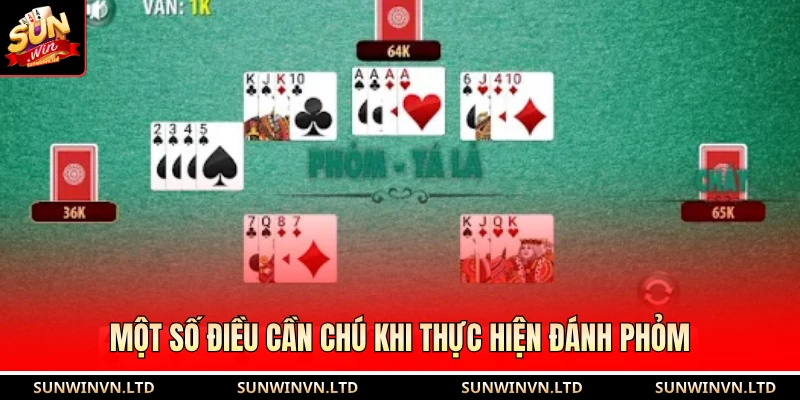Một số điều cần chú khi thực hiện đánh phỏm