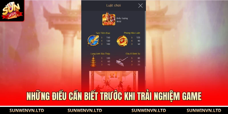 Những điều cần biết trước khi trải nghiệm game